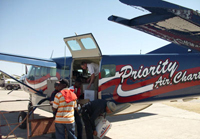 Unloading Relief to Haiti