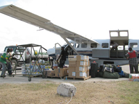 Transporting cargo to Haiti
