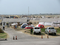Camp in Port Au Prince Haiti