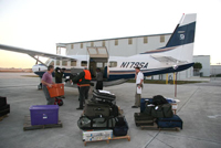 delivering laugage to haiti relief workers